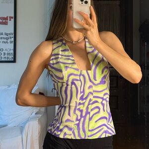 Gianni Versace Couture Silk Tank Top